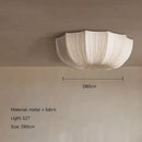 Nordic Wabi Sabi Fabric Pendant Light Chandelier for Living Room by Ljojo