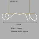 Nordic Led Long Hose Chandelier Table Dining Kitchen Lighting Ljojo