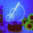 3D Violin Night Light for Bedroom Study Studio Decoration | Perfect Gift from Ljojo