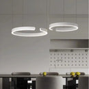 Ljojo Minimalist C-shaped Pendant Light for Restaurant Bar, Bedroom, and Living Room