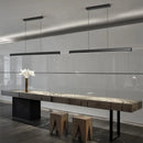 Ljojo LED Dining Pendant Light: Modern Strip Design for Home Office Kitchen Bar Decor