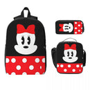 Ljojo Minnie Mouse Backpack Set with Lunch Box for Kids