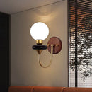 French Retro Wall Lamp Solid Wood Lighting for Bedroom & Living Room by Ljojo