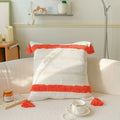 Ljojo Light Luxury Woven Cloth Tassel Throw Pillow - Heavy Craftsmanship