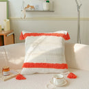 Ljojo Light Luxury Woven Cloth Tassel Throw Pillow - Heavy Craftsmanship