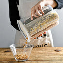 Ljojo 3L Transparent Rice Bucket Storage Container Kitchen Organizer