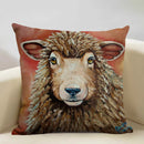 Ljojo Linen Farm Animals Cushion Cover 45x45CM - High-quality Bedroom Decor