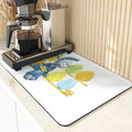 Easter Rabbit Print Kitchen Drying Mat Set by Ljojo