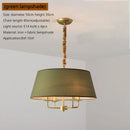 Ljojo Modern Ceiling Chandelier Stylish Fabric Lampshade LED Lights Living Room Bedroom Decor