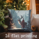 Christmas-themed Cushion Covers by Ljojo - Perfect for Sofa, Bedroom, Car Decor