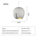 Wabi-sabi Resin LED Pendant Light for Home Decor by Ljojo
