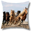Fine Horse Print Cushion Cover for Home Decor by Ljojo