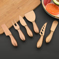 Ljojo Matte Silver Stainless Steel Cutlery Set - 6Pcs Butter Cheese Slicer Cutter