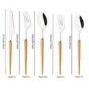 Ljojo 30-Piece Stainless Steel Cutlery Set - High-end Tableware for Restaurants and Hotels