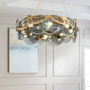 Ljojo Luxury Glass and Gold Pendant Light for Modern Dining Room