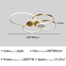 Modern Nordic LED Ceiling Lamp for Bedroom Living Room Dining Room by Ljojo