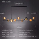 Nordic Glass Ball Pendant Lights: Long LED Chandeliers by Ljojo