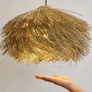 Ljojo Rattan Pendant Lamp Boho Chandelier Home Decor Fixture