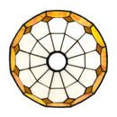 8 Inch Mediterranean Stained Glass Lampshade Replacement by Ljojo - Modern Chandelier Ceiling Wall Lamp