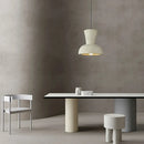 Japanese Resin LED Pendant Light Wabi-sabi Cylindrical Chandelier for Home Decoration by Ljojo