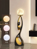 Ljojo Luxury Resin Sculpture LED Floor Lamp