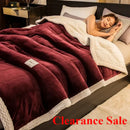 Ljojo 3-Layer Coral Fleece Winter Blanket - Warmth Quilt for Cozy Comfort