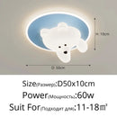Cloud Ceiling Light Cream LED Round Fixture Kids Bedroom Study Hanging Ljojo