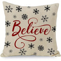 Ljojo Merry Christmas Winter Tree Snowflake Pillow Cover for Sofa Bedroom Car