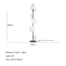 Italian Minimalist LED Floor Lamp Smoke Gray Glass for Artistic Home Decor by Ljojo