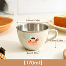 Ljojo 170ml Double Wall Stainless Steel Water Cup for Kids