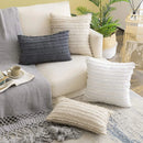 Cotton Linen Cushion Cover Set by Ljojo: Soft, Decorative Pillowcase for Living Room Sofa