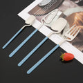 Ljojo Matte Flatware Set - Stainless Steel Knife Fork Spoon Dinnerware
