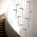 Italian Minimalist Headboard Pendant Lamp with Adjustable Multiple Headlights by Ljojo