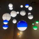 Nordic Gradient Glass Dome Pendant Lamp Living Room Chandelier by Ljojo