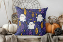 Cute Ghosts with Stars Halloween Pillow Cover by Ljojo