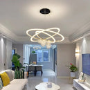 Ljojo LED Circle Ring Ceiling Chandelier for Dining Living Room Pendant Lighting