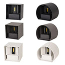 Ljojo 12W Waterproof LED Wall Lamp - Adjustable Outdoor Indoor Wall Sconce