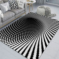Ljojo 3D Optical Illusion Entrance Carpet: Trippy Living Room Rug for Hallway, Bedroom, Bathroom