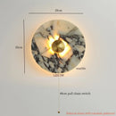Ljojo Marble LED Wall Light: Modern Nordic Bedroom Lamp for Living Room & Bathroom