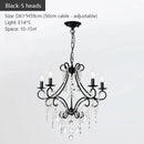 Iron Crystal Chandelier Luxury Boutique Modern Country Style for Living Room by Ljojo
