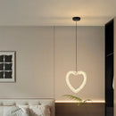 Crystal Heart-shaped Modern Pendant Light for Bedroom Living Room by Ljojo