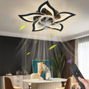 Ljojo Minimalist Bedroom Fan Lamp - Smart Silent Ceiling Fan for Living Room