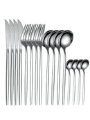 Ljojo 16-Piece Gold Cutlery Set Stainless Steel Tableware Kit