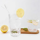 Ljojo 12Pcs Glass Straw Set: Reusable Straws 8'' Long with Cleaning Brush
