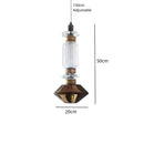 Ballet Pendant Lamp Clear Amber Glass Danish Design Restaurant Bedroom Hanging Light by Ljojo