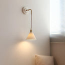 IWHD Japan Style Ceramic LED Wall Sconce with Adjustable Copper Arm for Bedroom and Bathroom - Nordic Modern Wandlamp by Ljojo