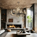 Antler LED Ceiling Pendant Lamps: Creative Rustic Home Decor Chandelier by Ljojo.