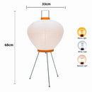 Ljojo Noguchi Akari Rice Paper Floor Light Japanese Table Desk Lamp E27 Bulb White Glass