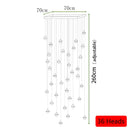 Crystal Duplex Staircase Chandelier for Luxurious Living Room Decor by Ljojo