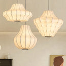 Ljojo Japanese Wabi-Sabi Designer Silk Pendant Light for Living Bedroom Bar Decoration